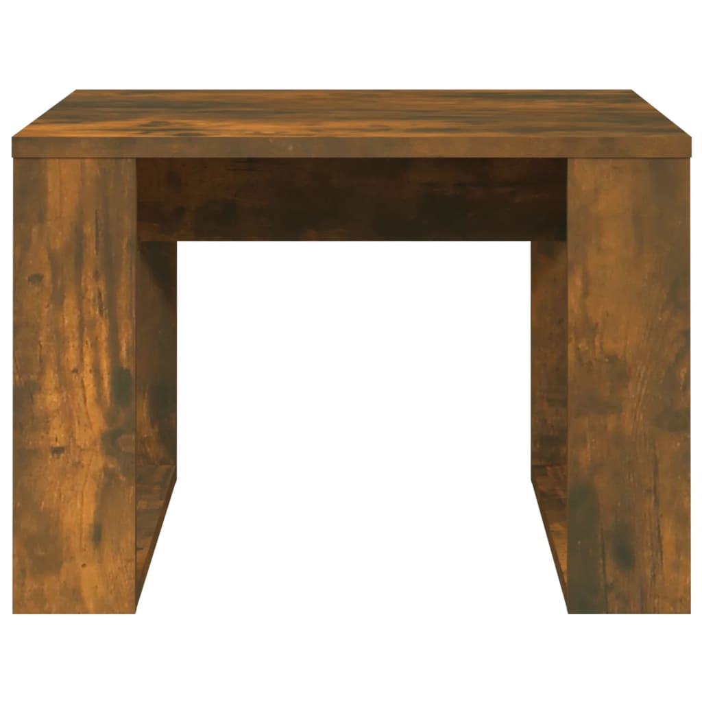 Bijzettafel 50x50x35 cm bewerkt hout gerookt eikenkleurig Bijzettafels | Creëer jouw Trendy Thuis | Gratis bezorgd & Retour | Trendy.nl