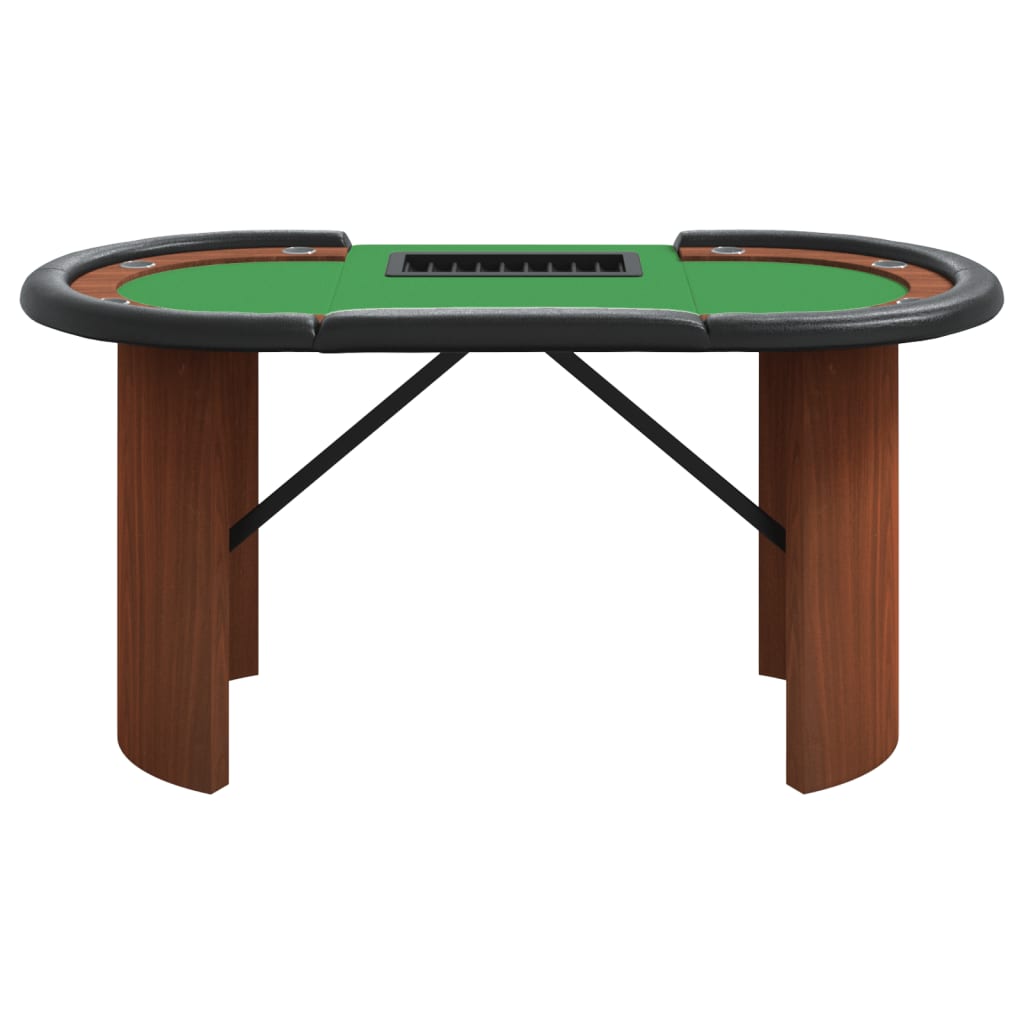 Pokertafel voor 10 spelers met fichebak 160x80x75 cm groen Poker- & spellentafels | Creëer jouw Trendy Thuis | Gratis bezorgd & Retour | Trendy.nl