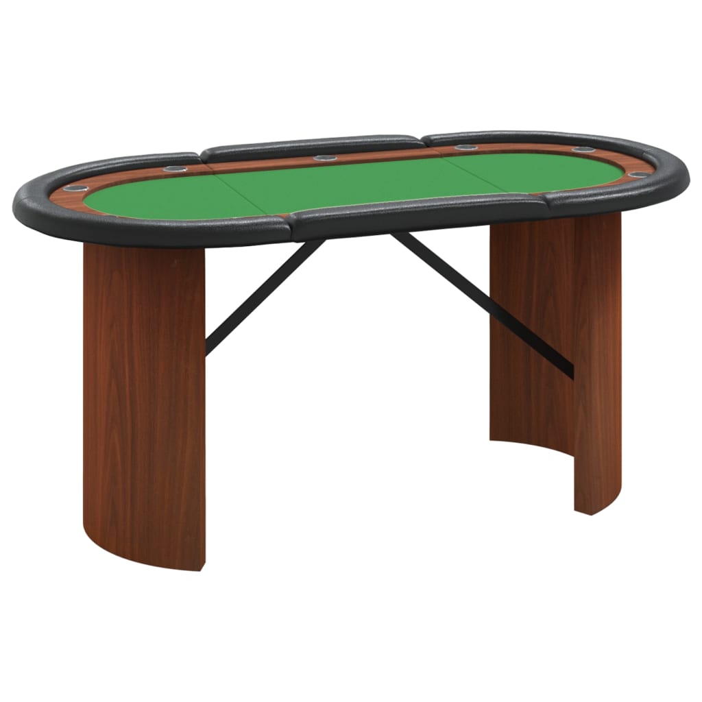 Pokertafel voor 10 spelers 160x80x75 cm groen Poker- & spellentafels | Creëer jouw Trendy Thuis | Gratis bezorgd & Retour | Trendy.nl