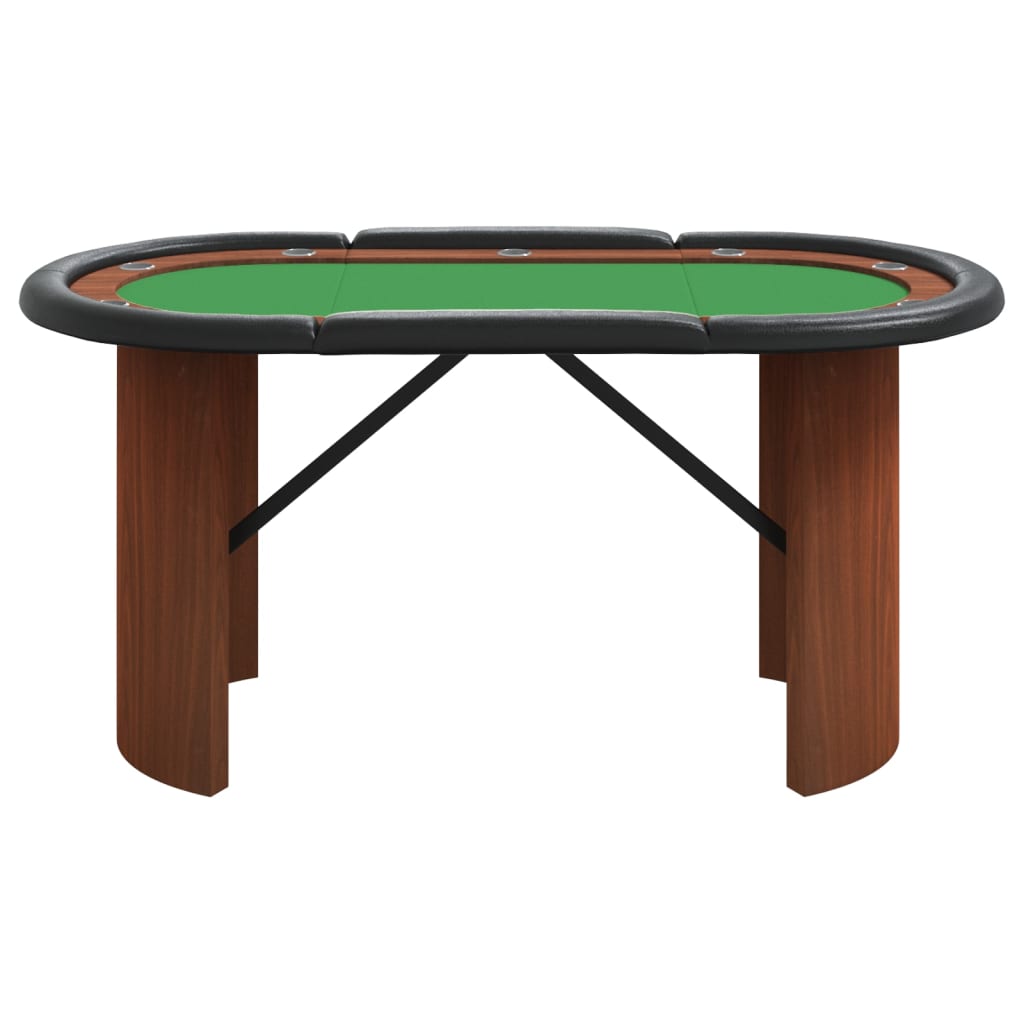 Pokertafel voor 10 spelers 160x80x75 cm groen Poker- & spellentafels | Creëer jouw Trendy Thuis | Gratis bezorgd & Retour | Trendy.nl