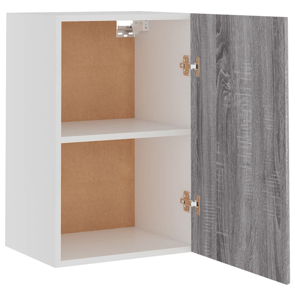 Wandkast 39,5x31x60 cm bewerkt hout grijs sonoma eikenkleurig Keukenkasten | Creëer jouw Trendy Thuis | Gratis bezorgd & Retour | Trendy.nl