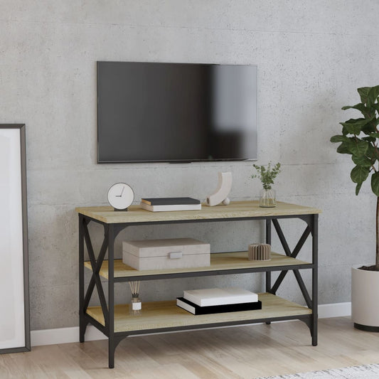 Tv-meubel 80x40x50 cm bewerkt hout sonoma eikenkleurig Bijzettafels | Creëer jouw Trendy Thuis | Gratis bezorgd & Retour | Trendy.nl