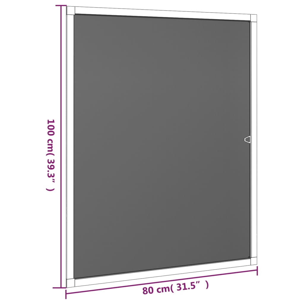 Raamhor 80x100 cm antracietkleurig Raamhorren | Creëer jouw Trendy Thuis | Gratis bezorgd & Retour | Trendy.nl