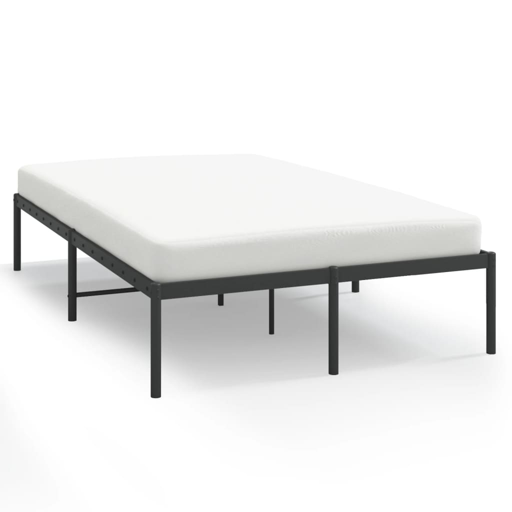 Bedframe metaal zwart 120x190 cm