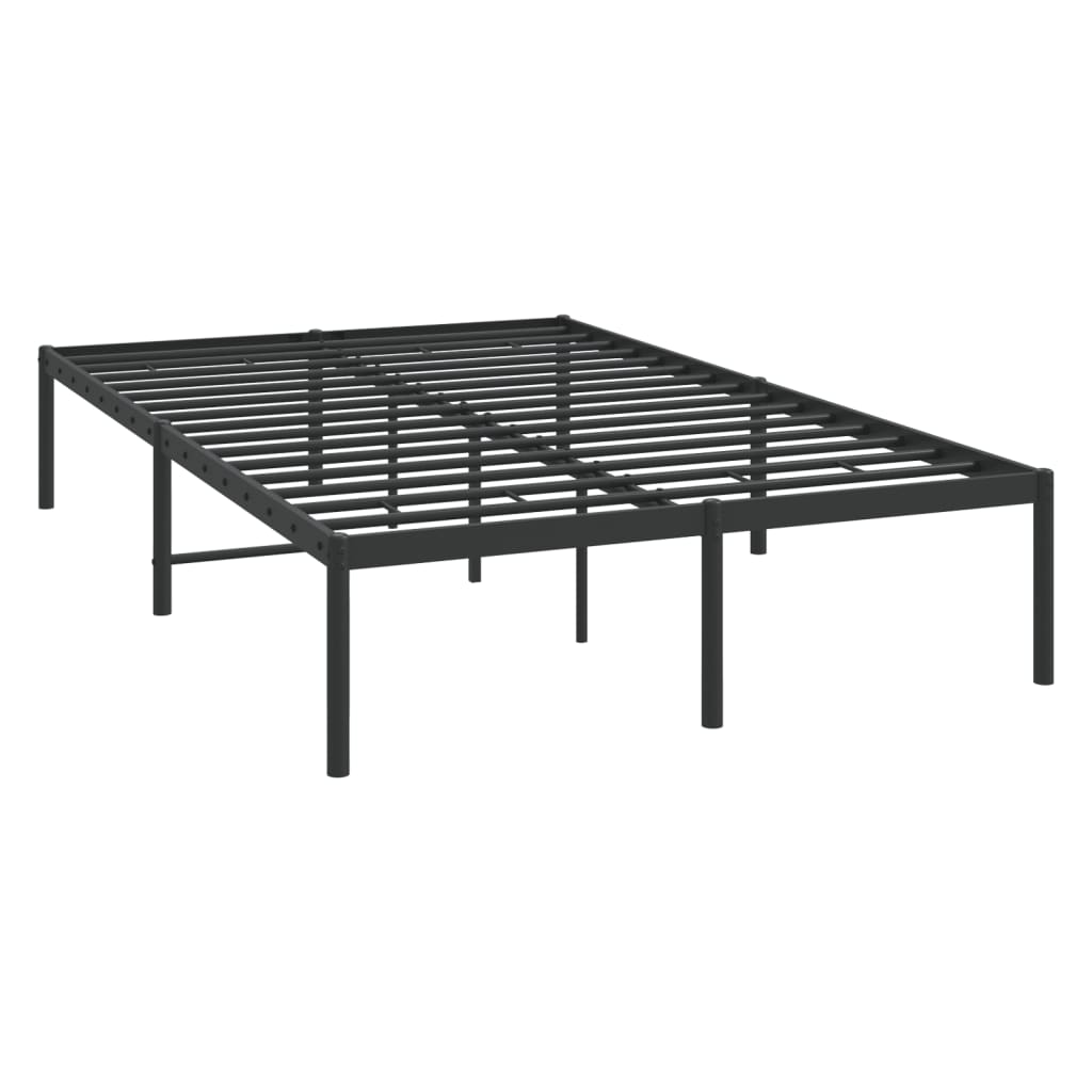 Bedframe metaal zwart 120x190 cm