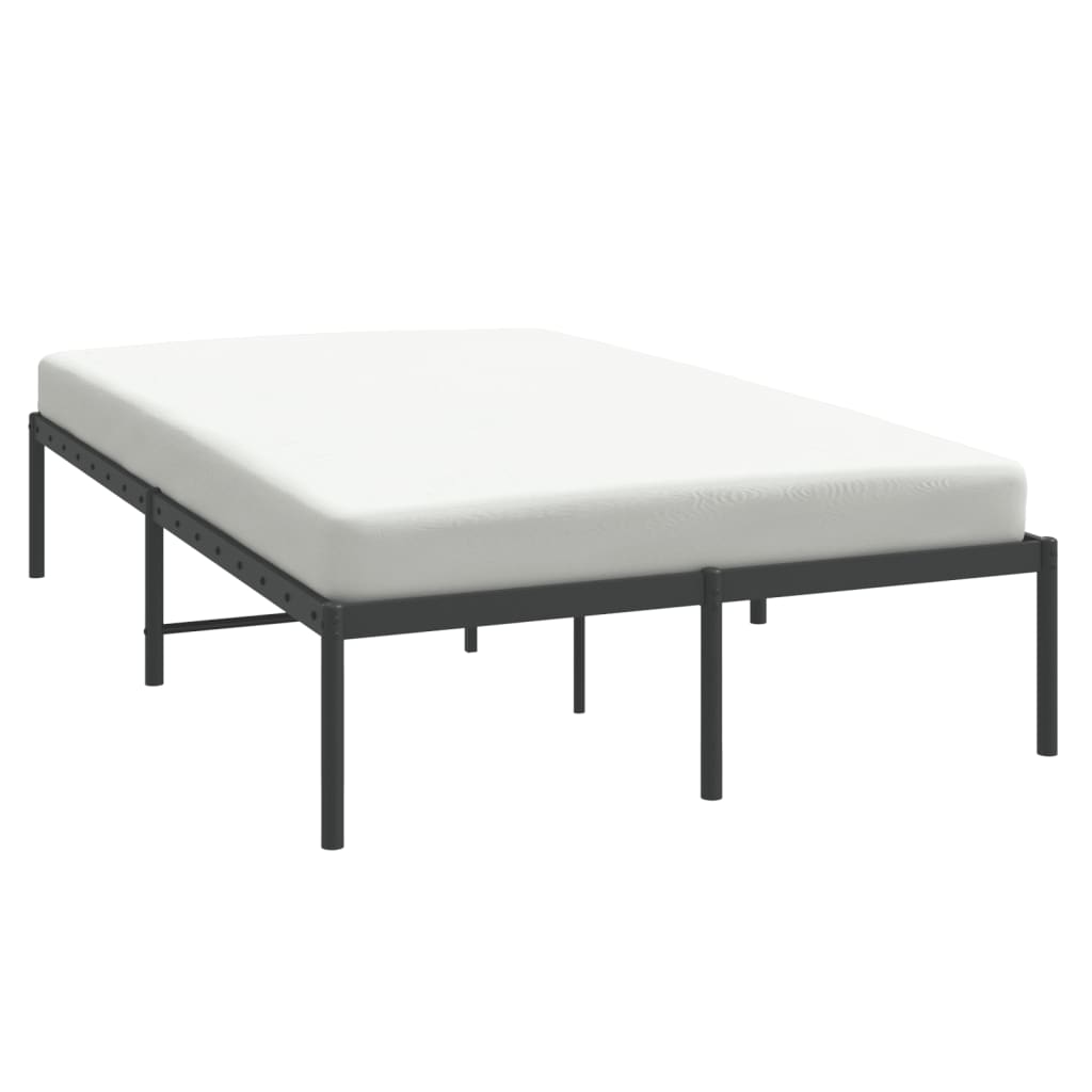 Bedframe metaal zwart 120x190 cm