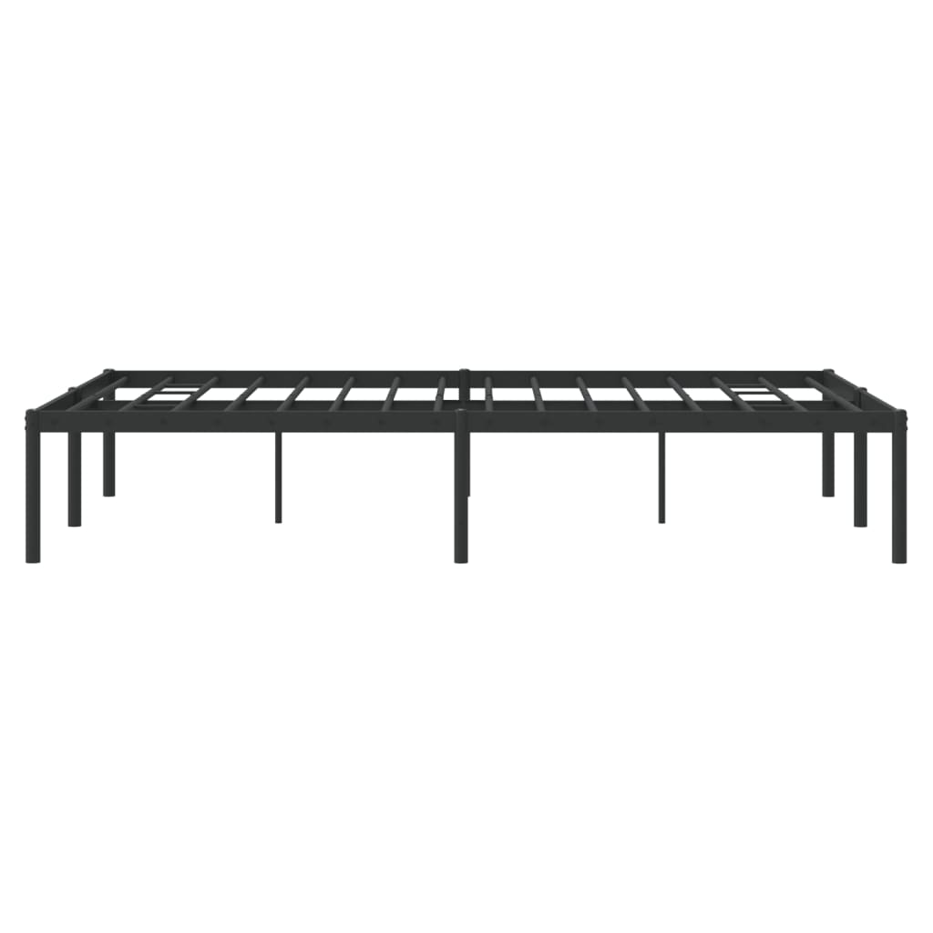 Bedframe metaal zwart 120x190 cm