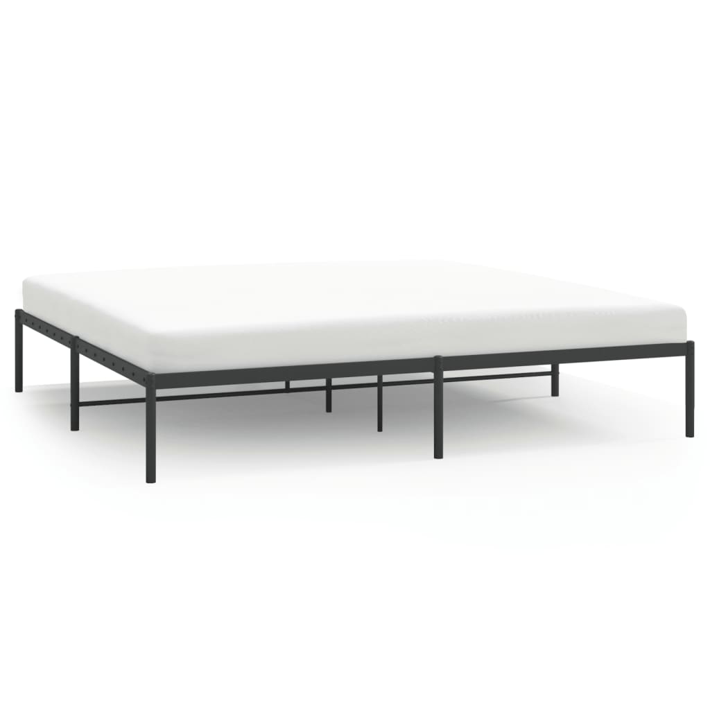 Bedframe metaal zwart 180x200 cm