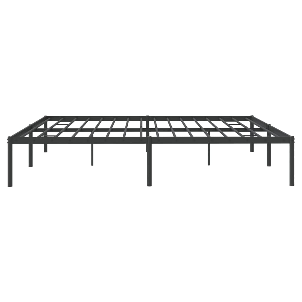 Bedframe metaal zwart 180x200 cm