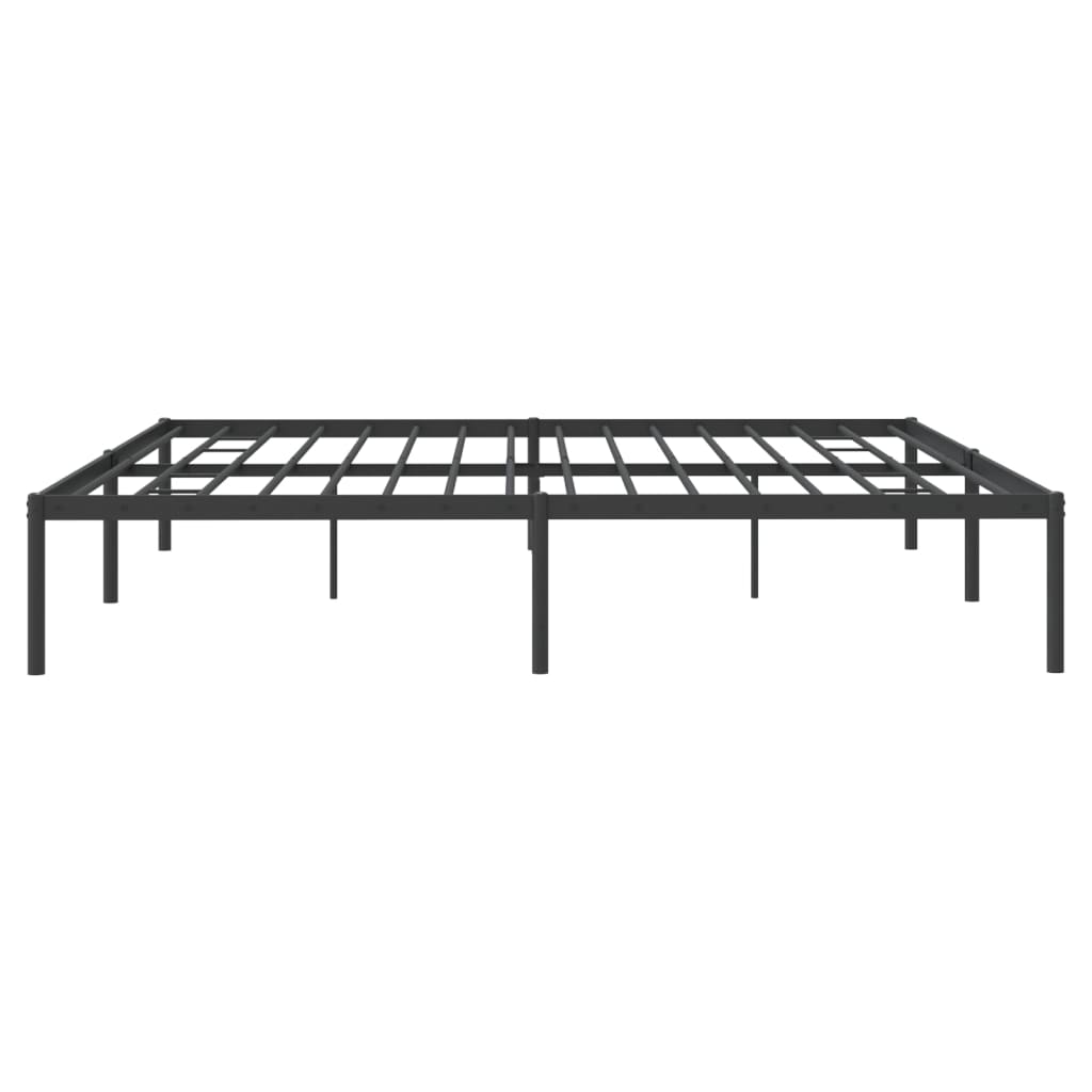 Bedframe metaal zwart 200x200 cm