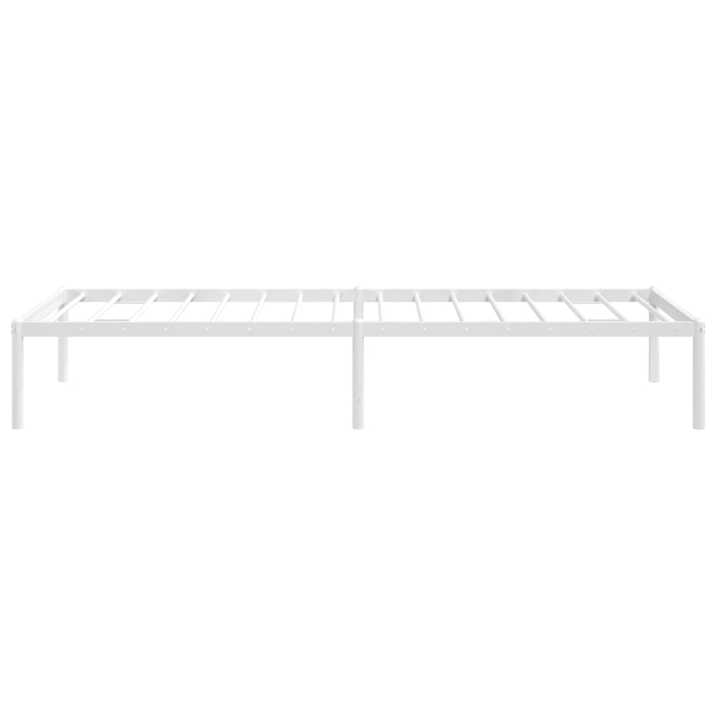 Bedframe metaal wit 75 x 190 cm