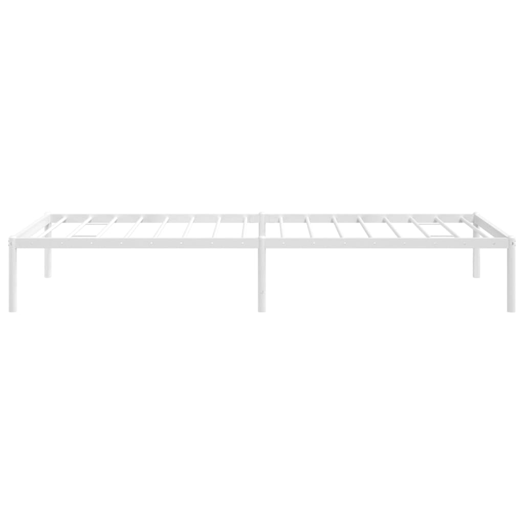 Bedframe metaal wit 80x200 cm