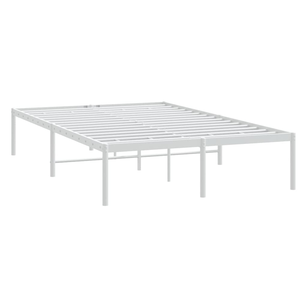 Bedframe metaal wit 120x190 cm