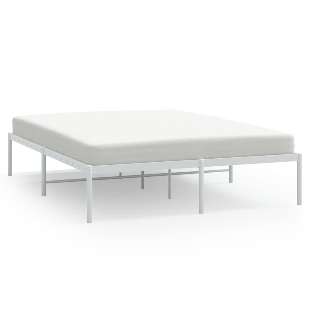 Bedframe metaal wit 150x200 cm Bedden & bedframes | Creëer jouw Trendy Thuis | Gratis bezorgd & Retour | Trendy.nl