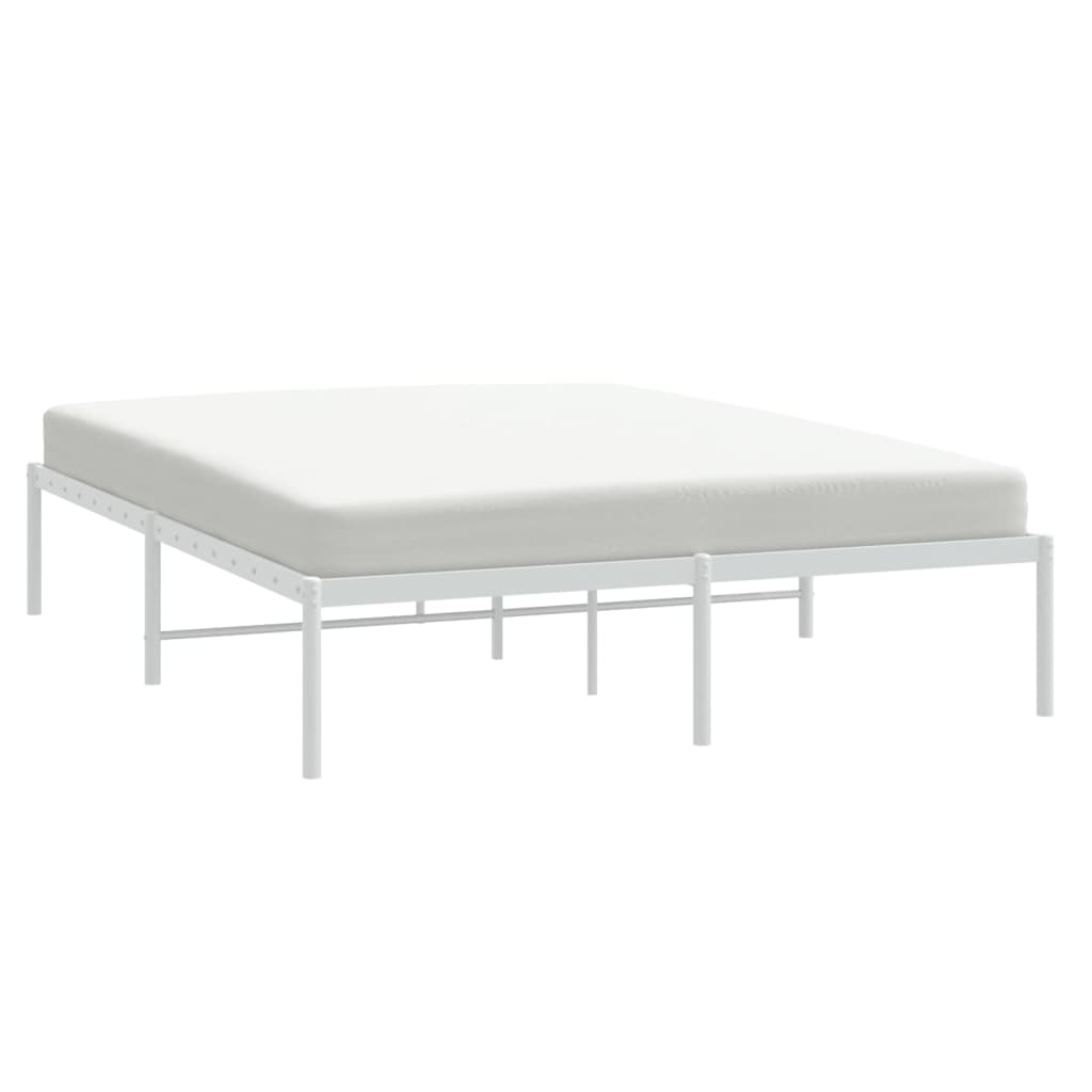 Bedframe metaal wit 150x200 cm Bedden & bedframes | Creëer jouw Trendy Thuis | Gratis bezorgd & Retour | Trendy.nl