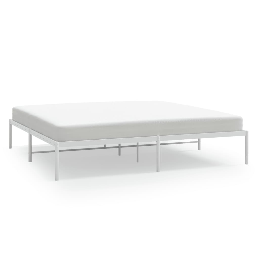 Bedframe metaal wit 180x200 cm Bedden & bedframes | Creëer jouw Trendy Thuis | Gratis bezorgd & Retour | Trendy.nl