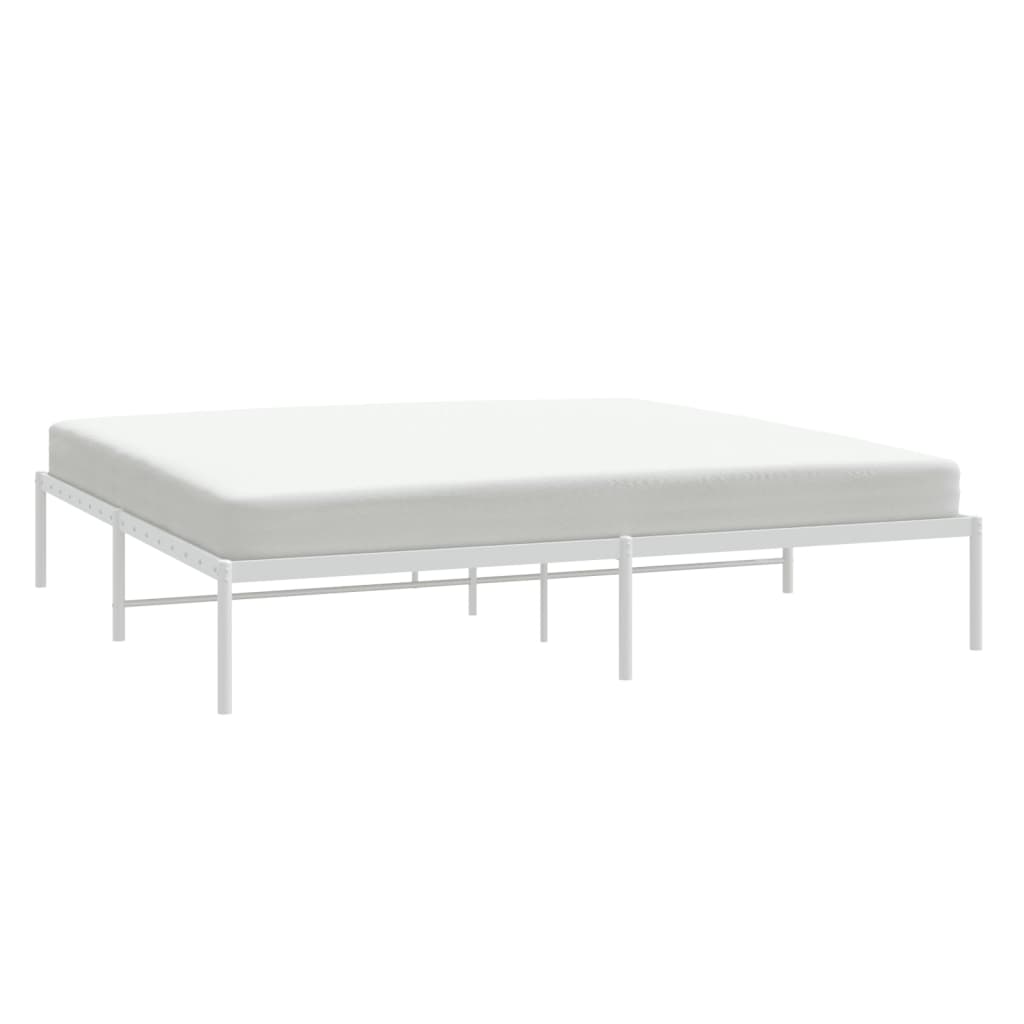 Bedframe metaal wit 180x200 cm Bedden & bedframes | Creëer jouw Trendy Thuis | Gratis bezorgd & Retour | Trendy.nl