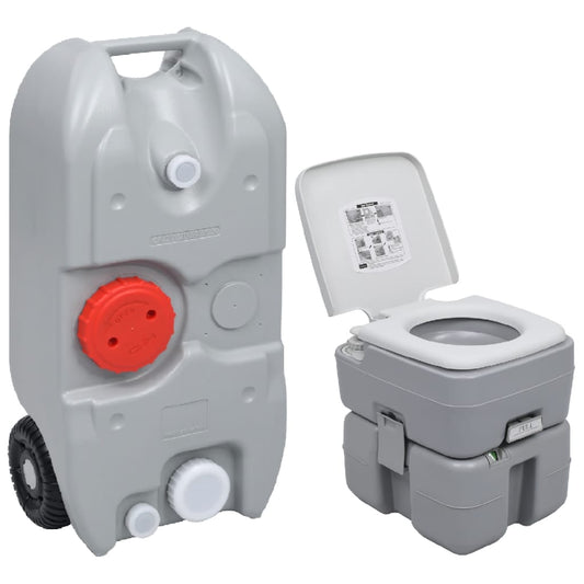 Campingtoilet en watertankset draagbaar Kamperen & wandelen | Creëer jouw Trendy Thuis | Gratis bezorgd & Retour | Trendy.nl