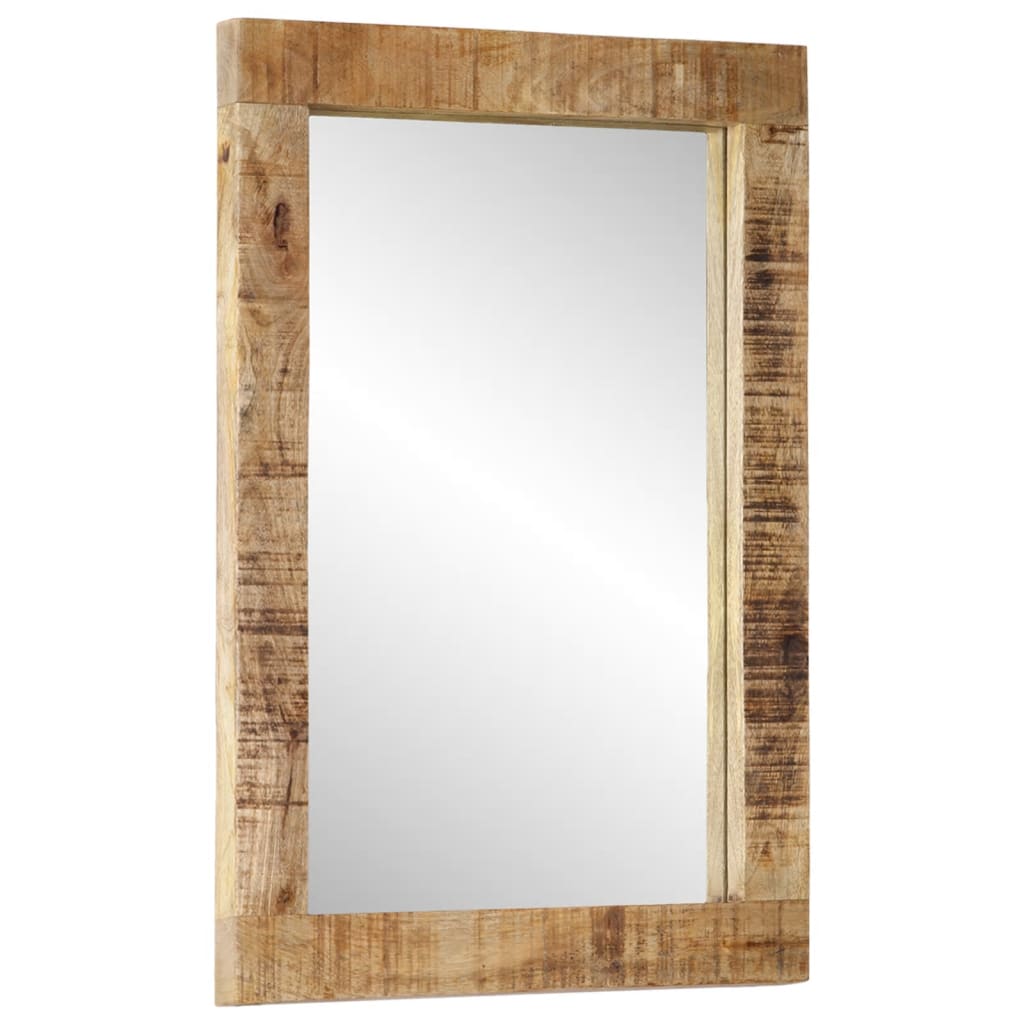 Spiegel 70x50 cm massief mangohout en glas Spiegels | Creëer jouw Trendy Thuis | Gratis bezorgd & Retour | Trendy.nl