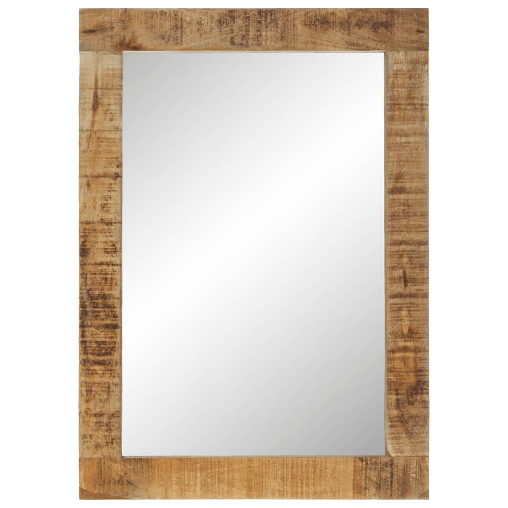 Spiegel 70x50 cm massief mangohout en glas Spiegels | Creëer jouw Trendy Thuis | Gratis bezorgd & Retour | Trendy.nl