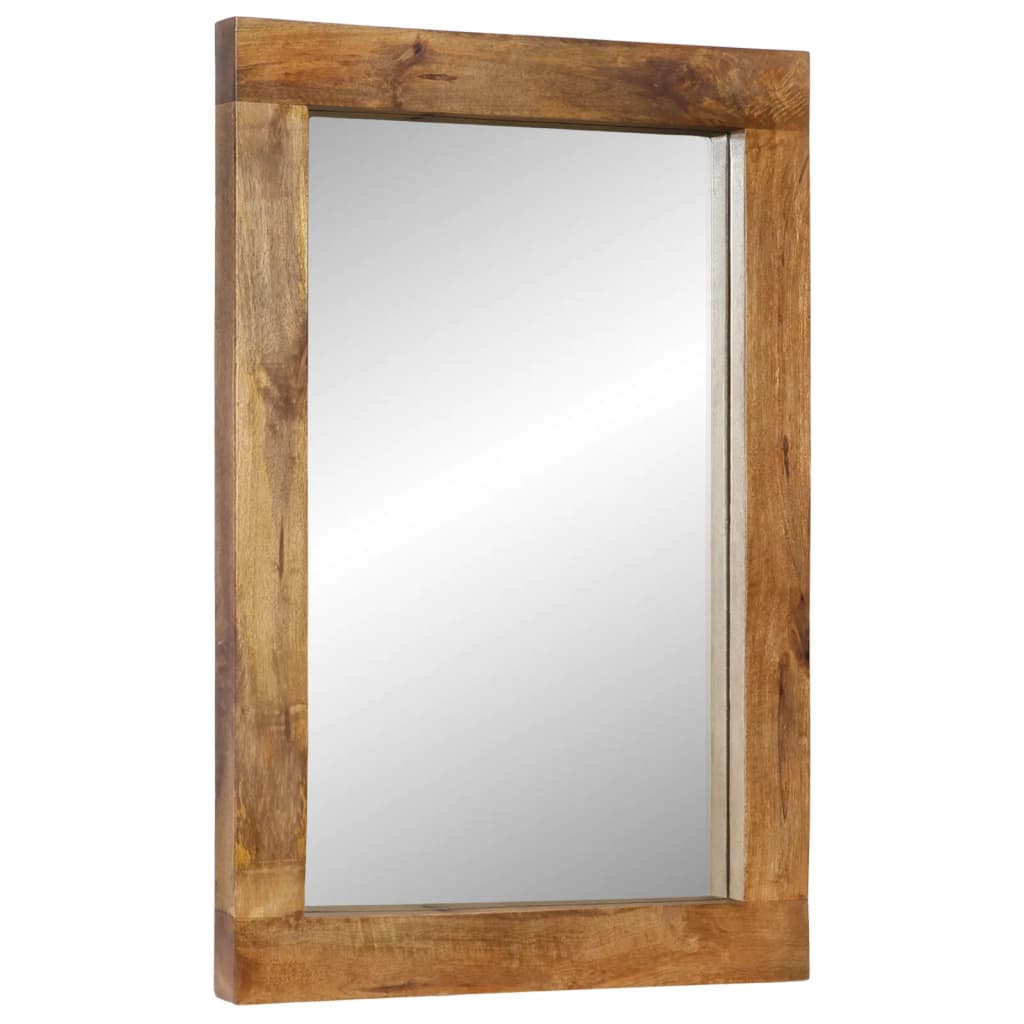 Spiegel 70x50 cm massief mangohout en glas Spiegels | Creëer jouw Trendy Thuis | Gratis bezorgd & Retour | Trendy.nl