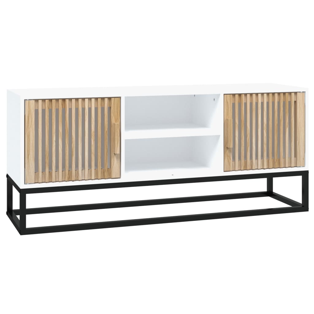 Tv-meubel 105x30x45 cm bewerkt hout wit Tv-meubels | Creëer jouw Trendy Thuis | Gratis bezorgd & Retour | Trendy.nl