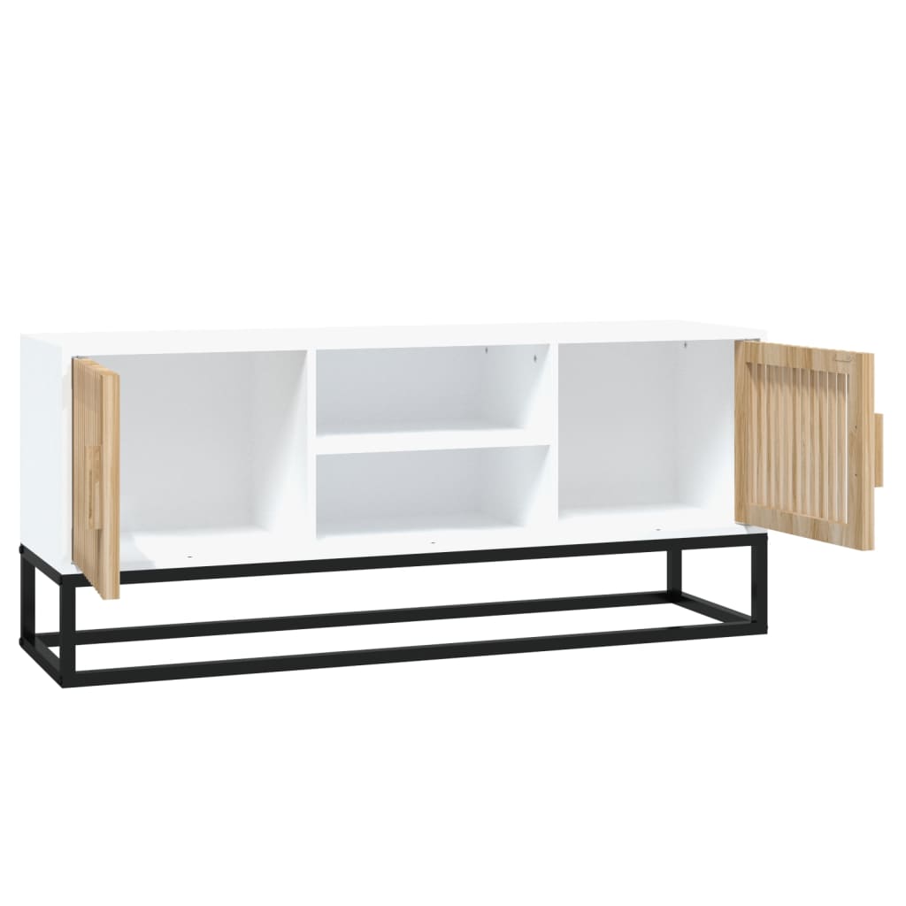 Tv-meubel 105x30x45 cm bewerkt hout wit Tv-meubels | Creëer jouw Trendy Thuis | Gratis bezorgd & Retour | Trendy.nl