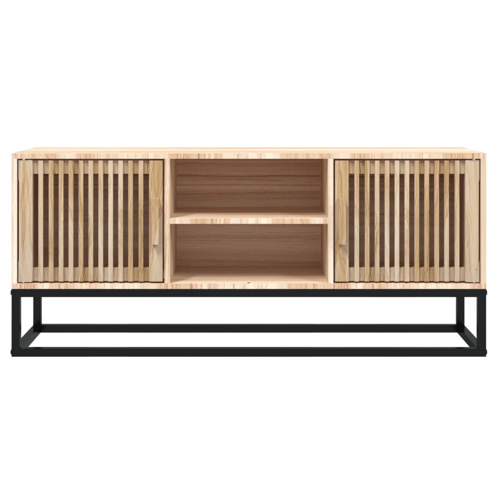 Tv-meubel 105x30x45 cm bewerkt hout en ijzer Tv-meubels | Creëer jouw Trendy Thuis | Gratis bezorgd & Retour | Trendy.nl