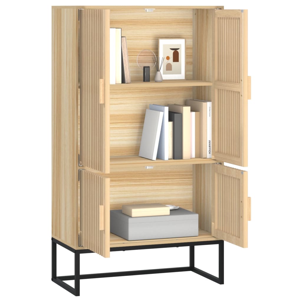 Hoge kast 70x35x125 cm bewerkt hout Opbergkasten & lockerkasten | Creëer jouw Trendy Thuis | Gratis bezorgd & Retour | Trendy.nl