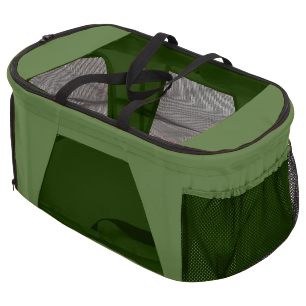 Hondenwagen 2-laags inklapbaar 83x48x97 cm oxford stof groen Wagens | Creëer jouw Trendy Thuis | Gratis bezorgd & Retour | Trendy.nl