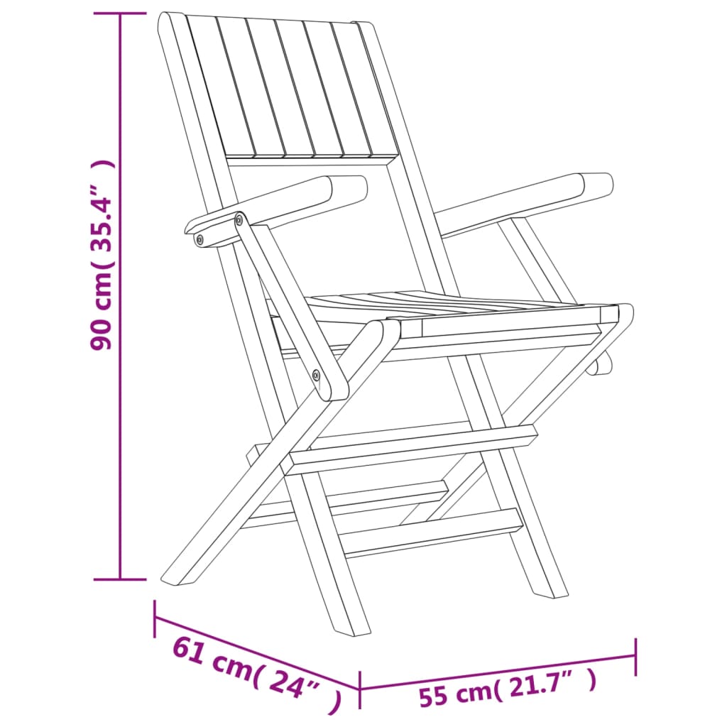 5-delige Tuinset massief teakhout Tuinsets | Creëer jouw Trendy Thuis | Gratis bezorgd & Retour | Trendy.nl