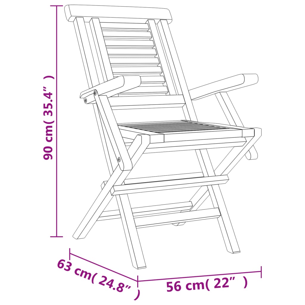 5-delige Tuinset massief teakhout Tuinsets | Creëer jouw Trendy Thuis | Gratis bezorgd & Retour | Trendy.nl