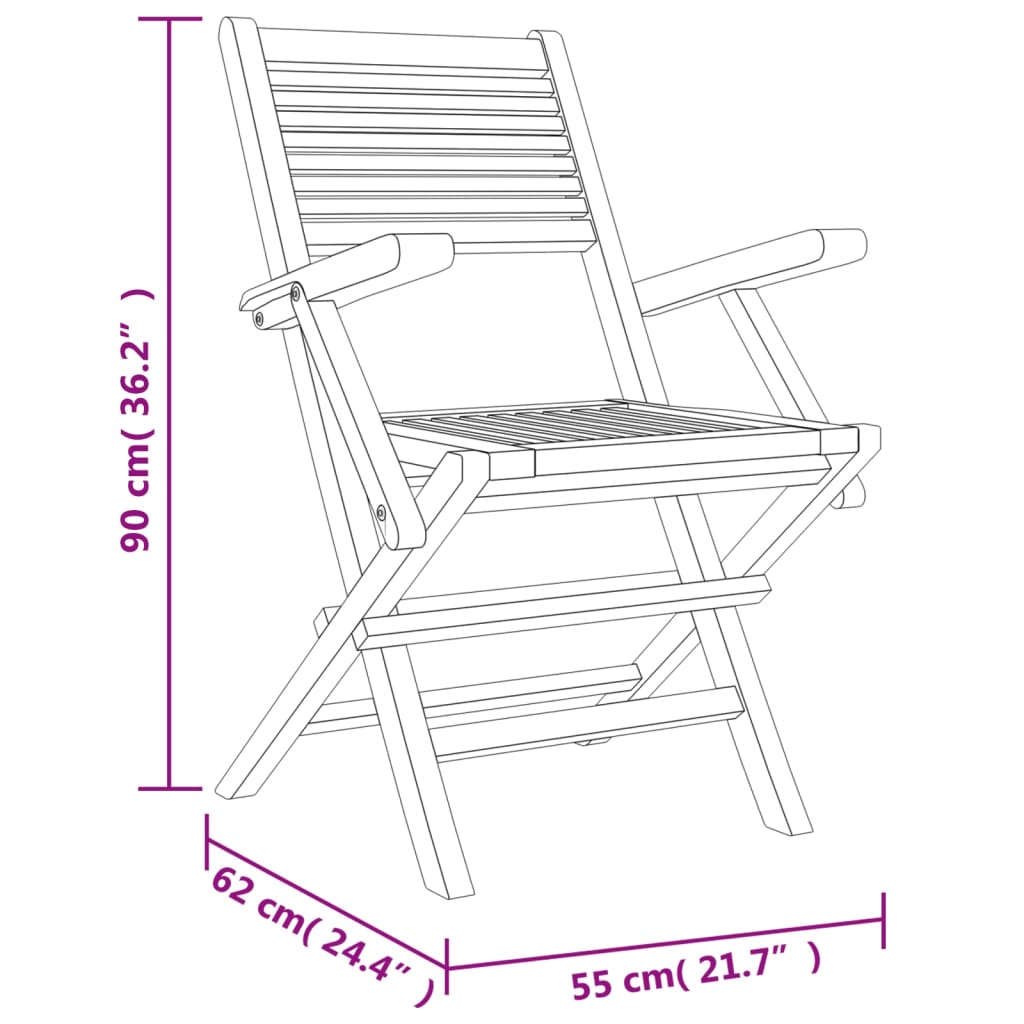 5-delige Tuinset massief teakhout Tuinsets | Creëer jouw Trendy Thuis | Gratis bezorgd & Retour | Trendy.nl