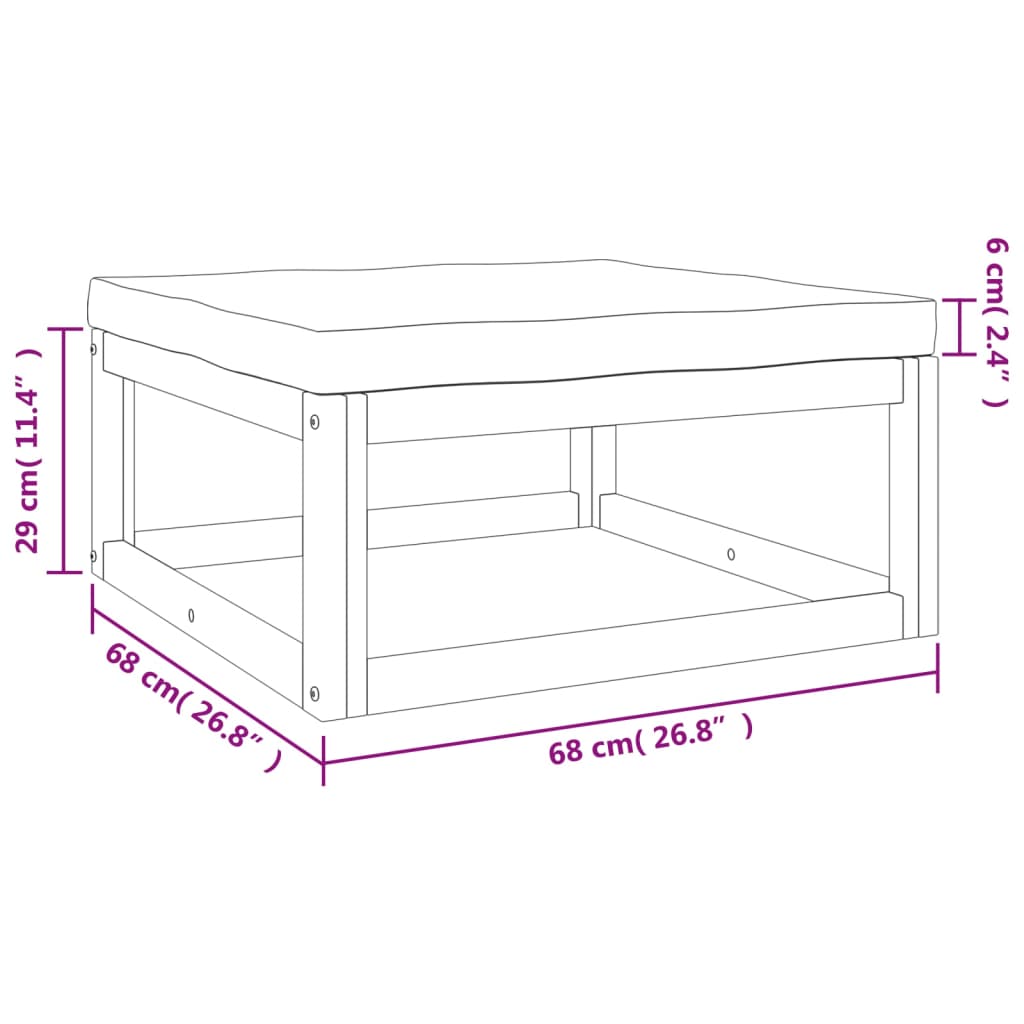 12-delige Loungeset met kussens massief hout taupe Tuinsets | Creëer jouw Trendy Thuis | Gratis bezorgd & Retour | Trendy.nl