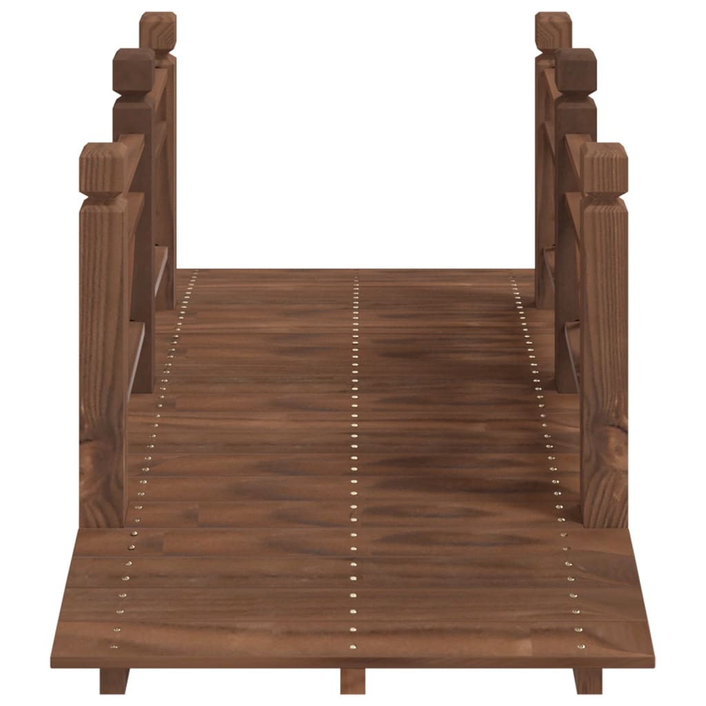 Tuinbrug met leuningen 150x67x56 cm massief vurenhout Tuinbruggen | Creëer jouw Trendy Thuis | Gratis bezorgd & Retour | Trendy.nl