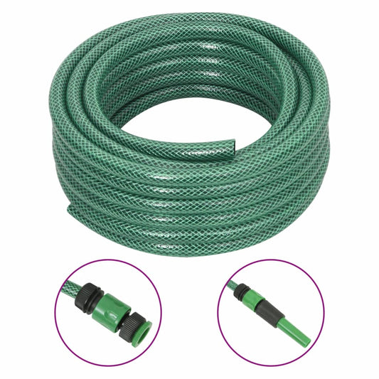 Tuinslang met koppelingsset 0,5'' 30 m PVC groen Tuinslangen | Creëer jouw Trendy Thuis | Gratis bezorgd & Retour | Trendy.nl