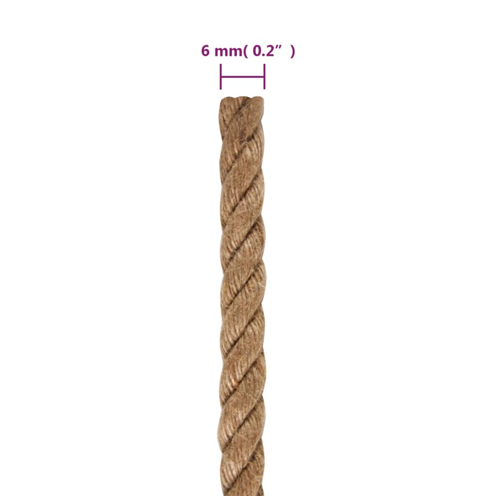 Touw 25 m lang 6 mm dik jute Touw | Creëer jouw Trendy Thuis | Gratis bezorgd & Retour | Trendy.nl