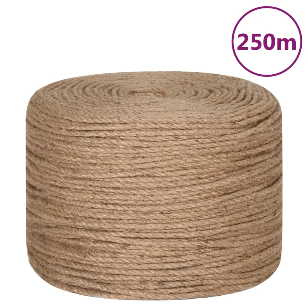 Touw 250 m lang 8 mm dik jute Touw | Creëer jouw Trendy Thuis | Gratis bezorgd & Retour | Trendy.nl