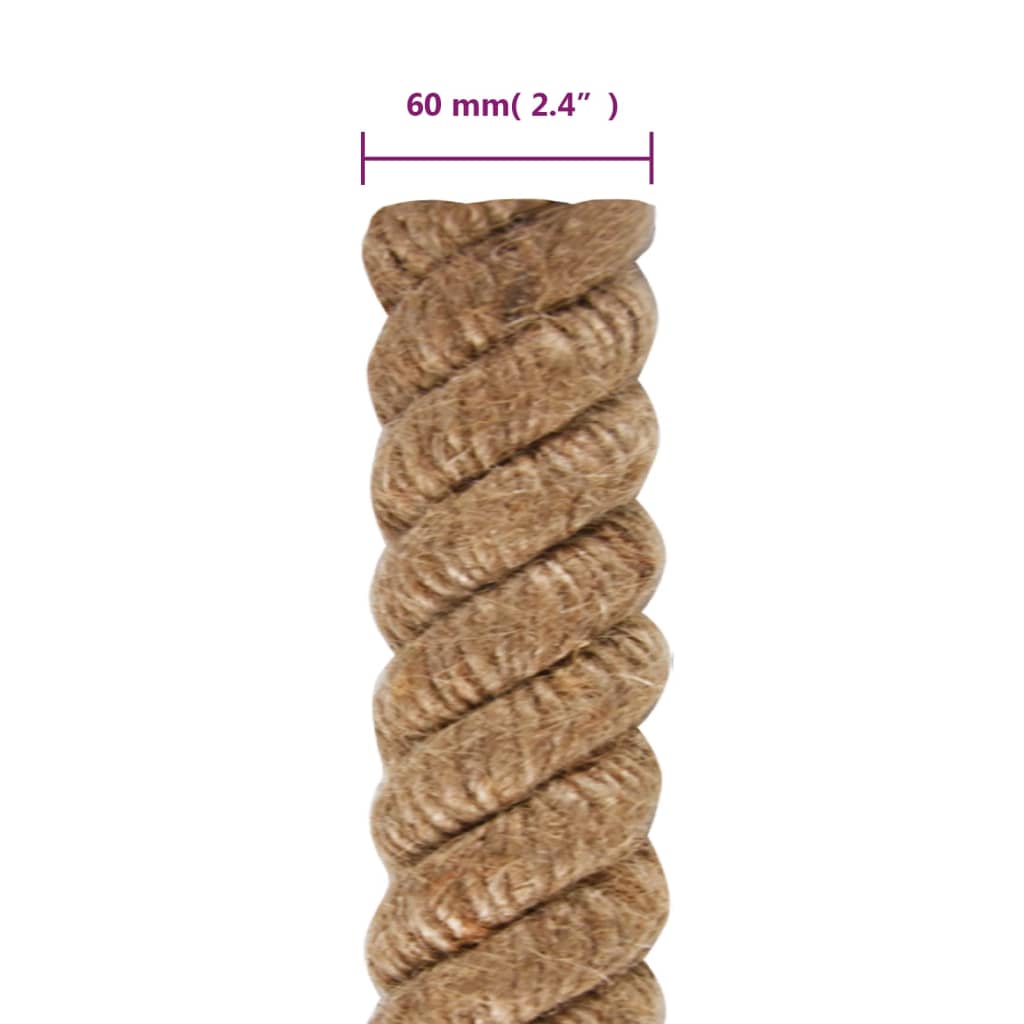 Touw 5 m lang 60 mm dik jute Touw | Creëer jouw Trendy Thuis | Gratis bezorgd & Retour | Trendy.nl