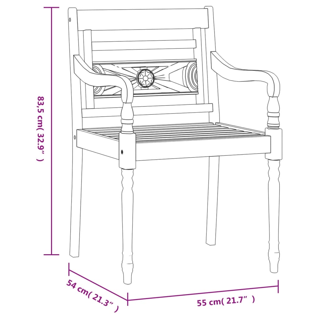 9-delige Tuinset massief teakhout Tuinsets | Creëer jouw Trendy Thuis | Gratis bezorgd & Retour | Trendy.nl