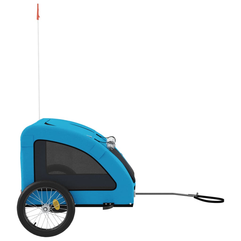 Hondenfietstrailer oxford stof en ijzer blauw Wagens | Creëer jouw Trendy Thuis | Gratis bezorgd & Retour | Trendy.nl