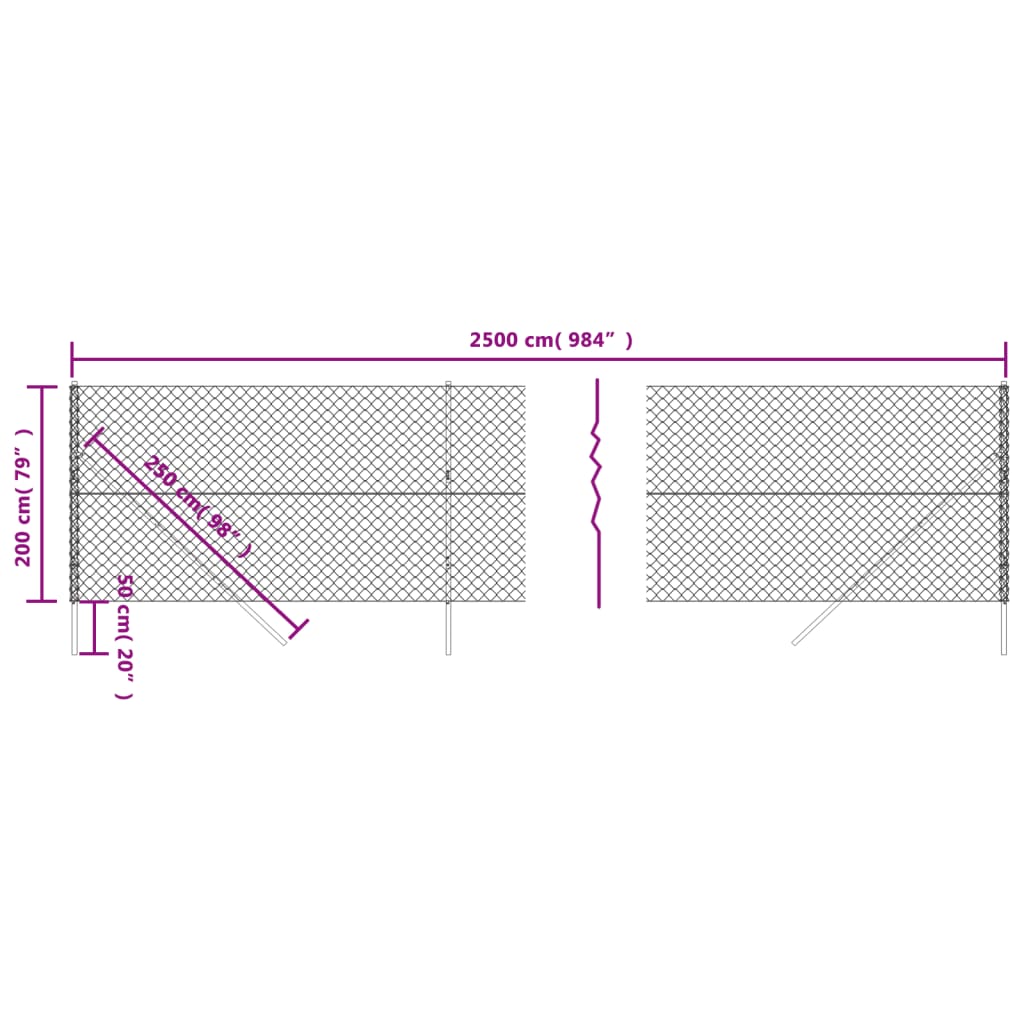 Gaashek 2x25 m zilverkleurig