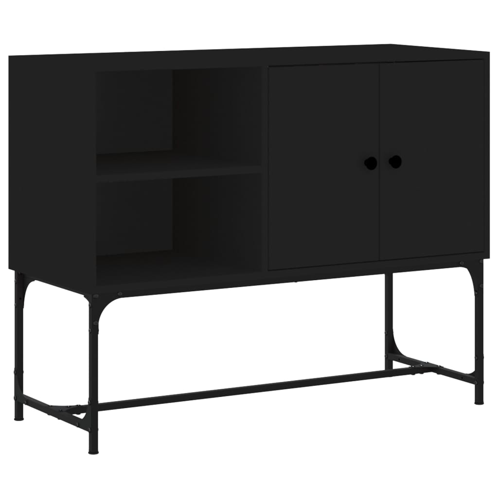 Dressoir 100x40x79,5 cm bewerkt hout zwart Dressoirs & buffetkasten | Creëer jouw Trendy Thuis | Gratis bezorgd & Retour | Trendy.nl