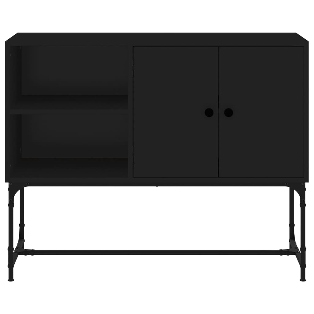 Dressoir 100x40x79,5 cm bewerkt hout zwart Dressoirs & buffetkasten | Creëer jouw Trendy Thuis | Gratis bezorgd & Retour | Trendy.nl