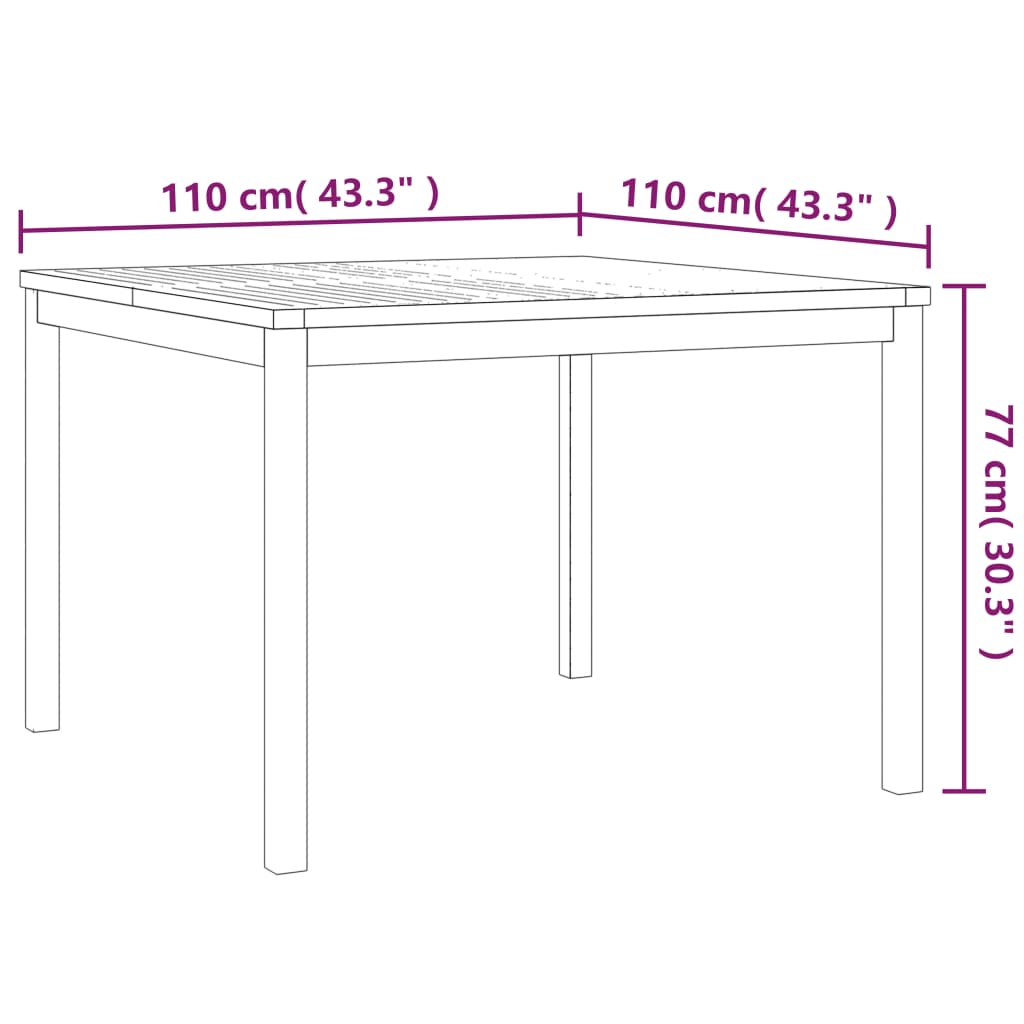 5-delige Tuinset massief teakhout Tuinsets | Creëer jouw Trendy Thuis | Gratis bezorgd & Retour | Trendy.nl