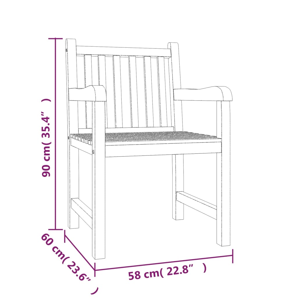 4-delige Tuinset massief teakhout Tuinsets | Creëer jouw Trendy Thuis | Gratis bezorgd & Retour | Trendy.nl