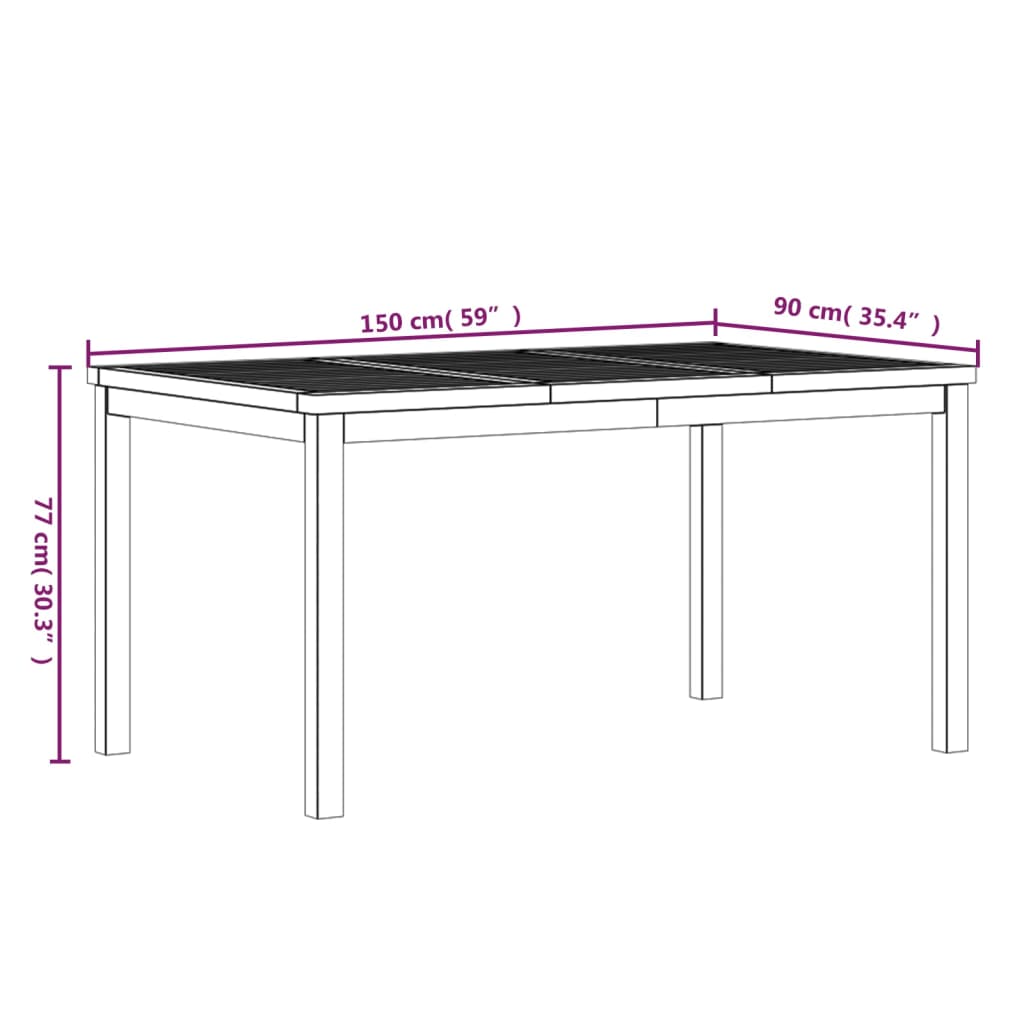 3-delige Tuinset massief teakhout Tuinsets | Creëer jouw Trendy Thuis | Gratis bezorgd & Retour | Trendy.nl