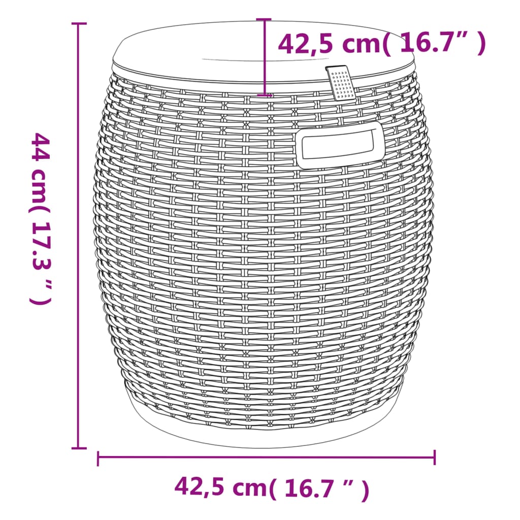 Tuinbox 4-in-1 polypropeen lichtbruin Opbergboxen voor buiten | Creëer jouw Trendy Thuis | Gratis bezorgd & Retour | Trendy.nl