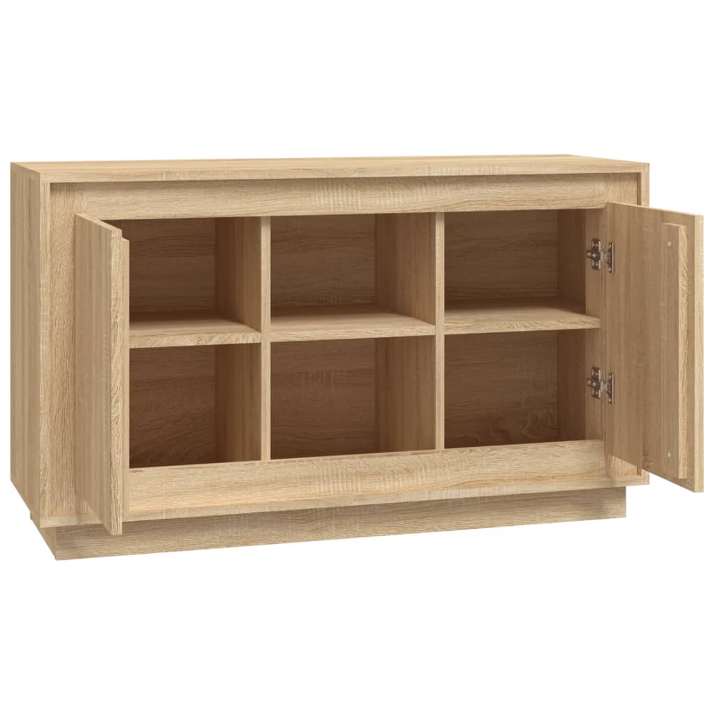 Dressoir 102x35x60 cm bewerkt hout sonoma eikenkleurig Dressoirs & buffetkasten | Creëer jouw Trendy Thuis | Gratis bezorgd & Retour | Trendy.nl