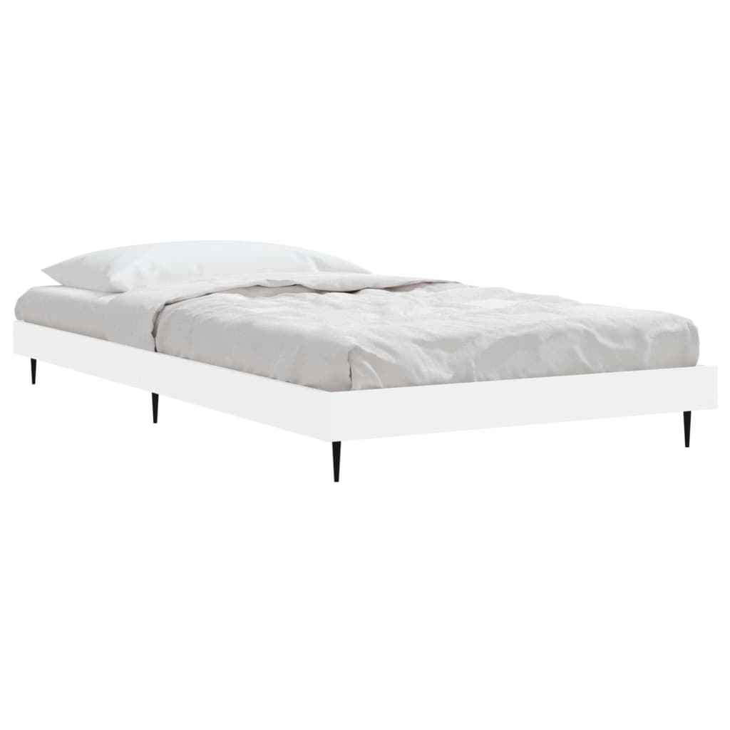 Bedframe bewerkt hout wit 100x200 cm Bedden & bedframes | Creëer jouw Trendy Thuis | Gratis bezorgd & Retour | Trendy.nl